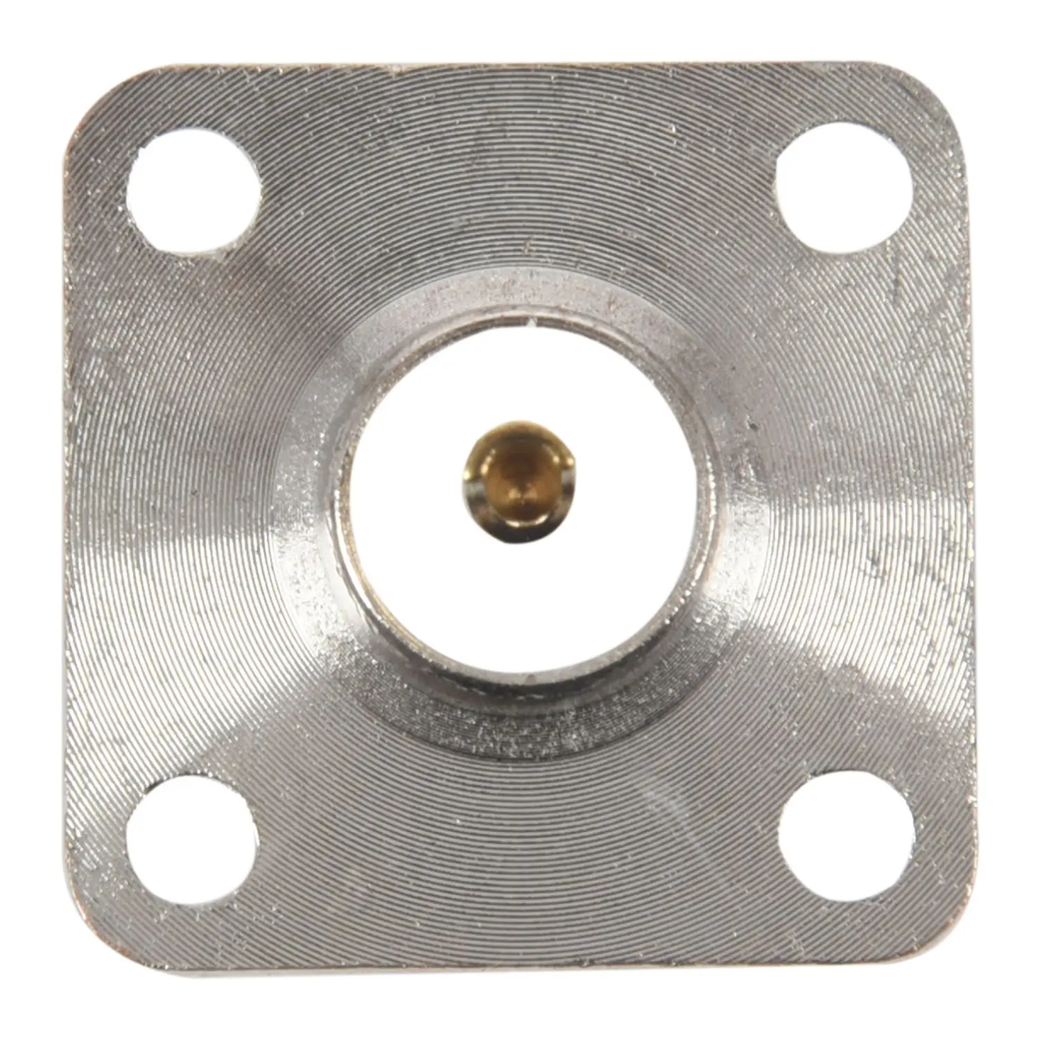 N type female jack RF coax connector 4-hole panel mount with solder cup,silver