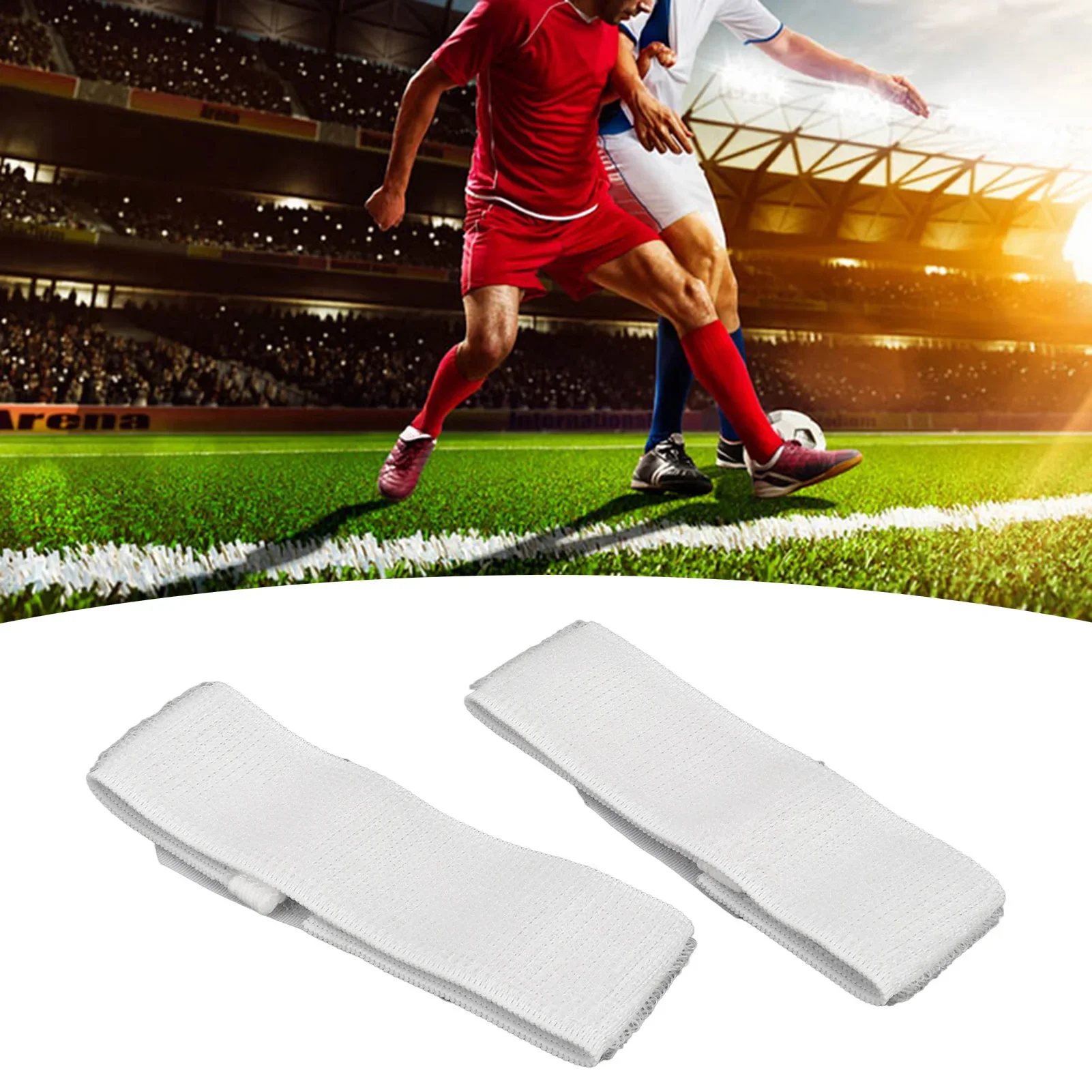 

1 пара футбольных щитков для голени, противоскользящие спортивные футбольные леггинсы, фиксированные ремни для голени для взрослых, молодежи, детей, футбольное оборудование