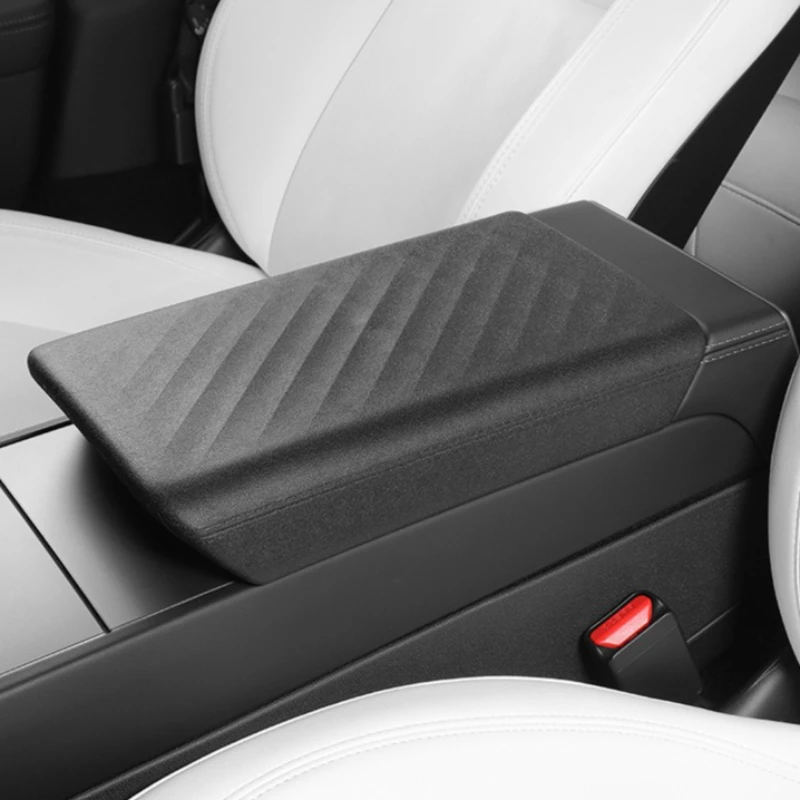 

Central Armrest Cover for Tesla Model Y Juniper Launch 2025 Model 3 Highland 2024 TPE Soft Case Center Console Lid Accessories