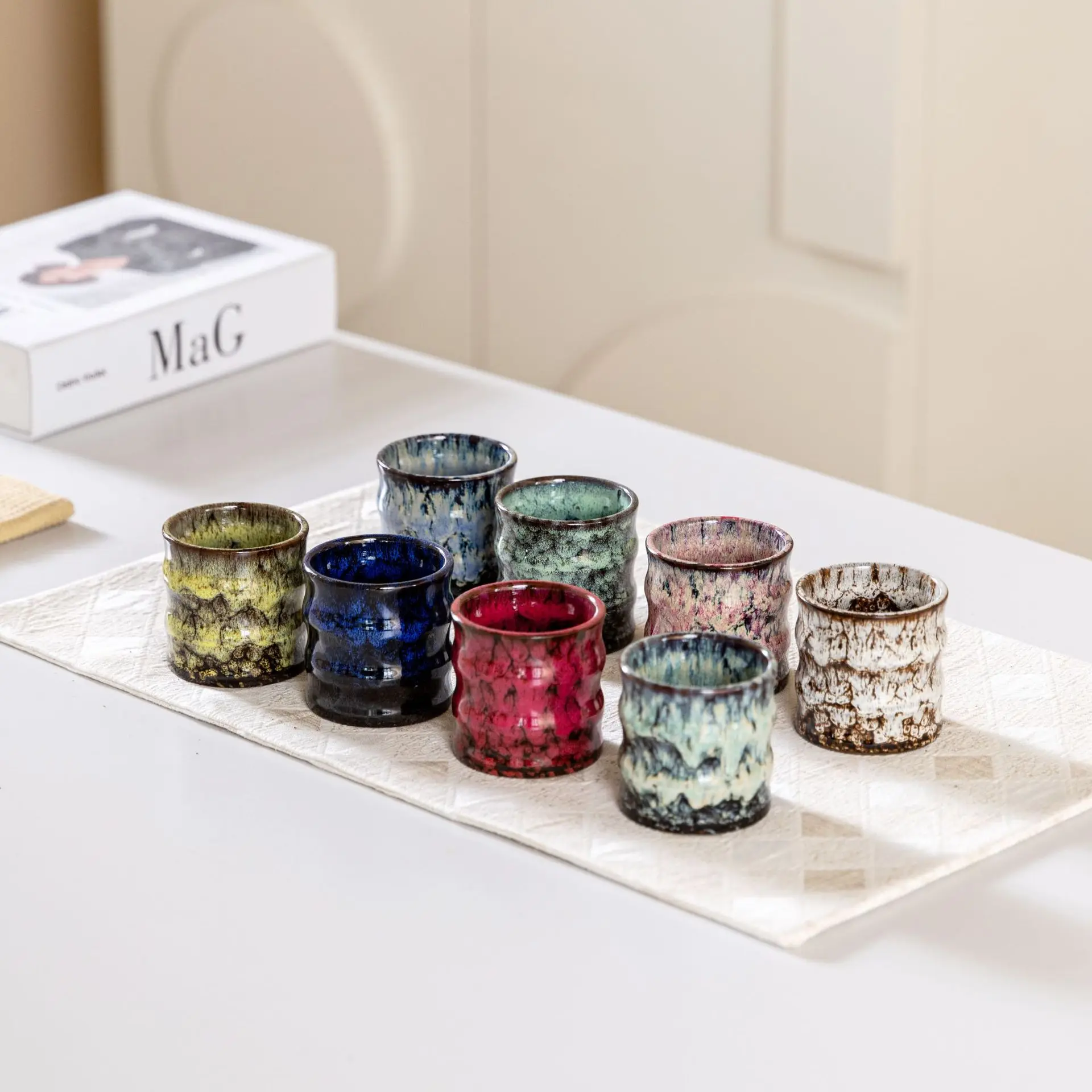 YFY Espresso Coffee Cup 110ml Light Luxury Premium Hand Coffee Tasting Cup Ceramic Cup