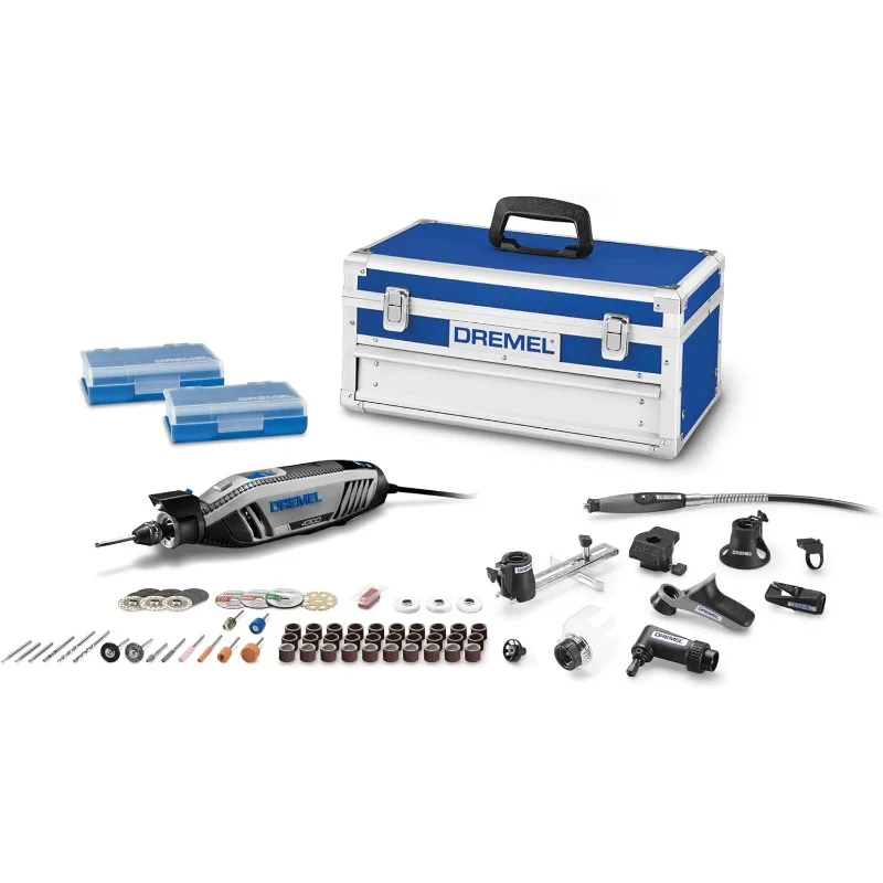 

Dremel 4300-9/64 Versatile Corded Rotary Tool Kit with Flex Shaft and Hard Storage Case, High Power & Performance