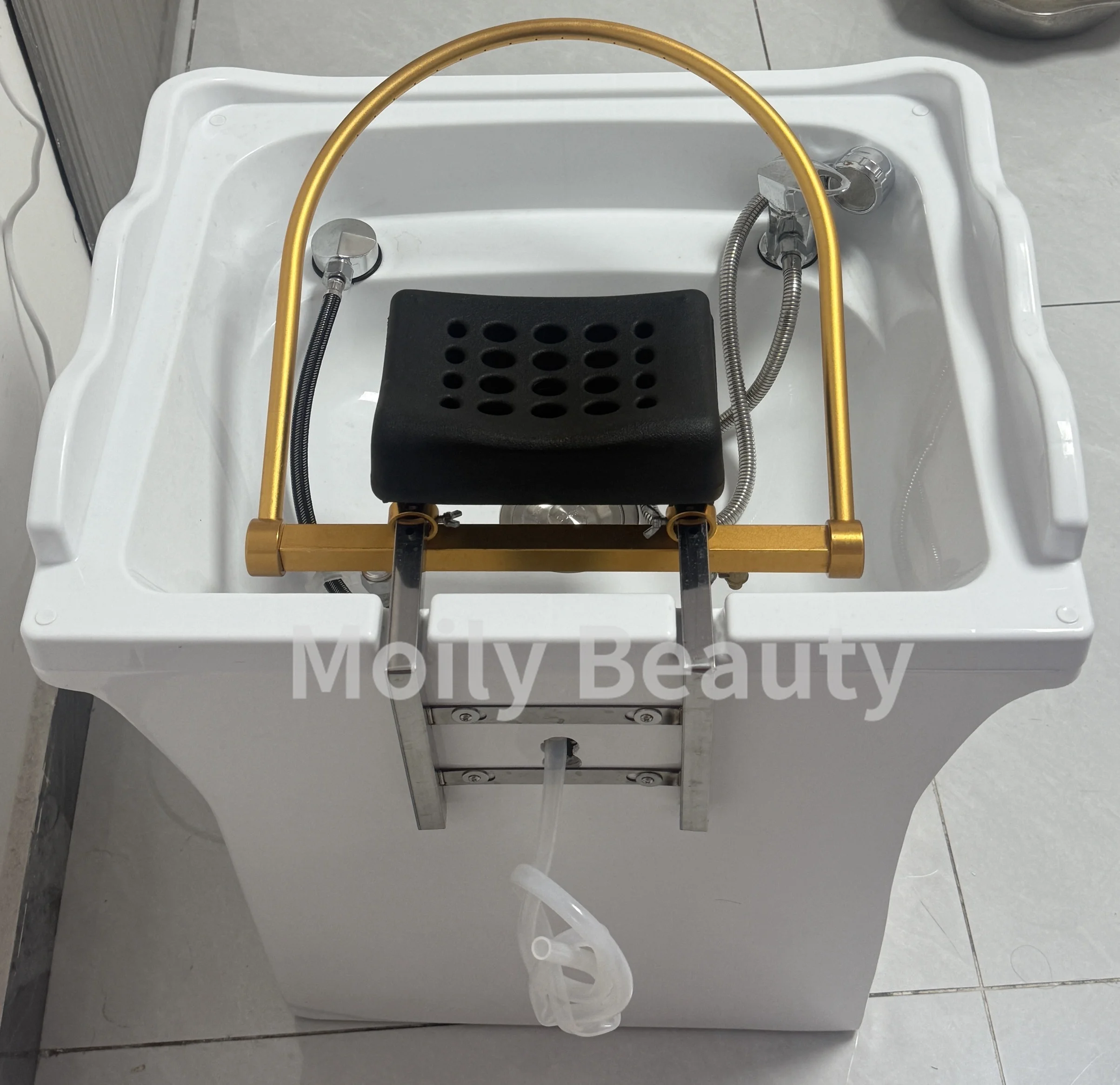 Hair Washing Shampoo Chair Hair Salon Water Storage Tank Head Therapy Device  Spa Automatic Water Cycle Fumigation Shampoo Basin