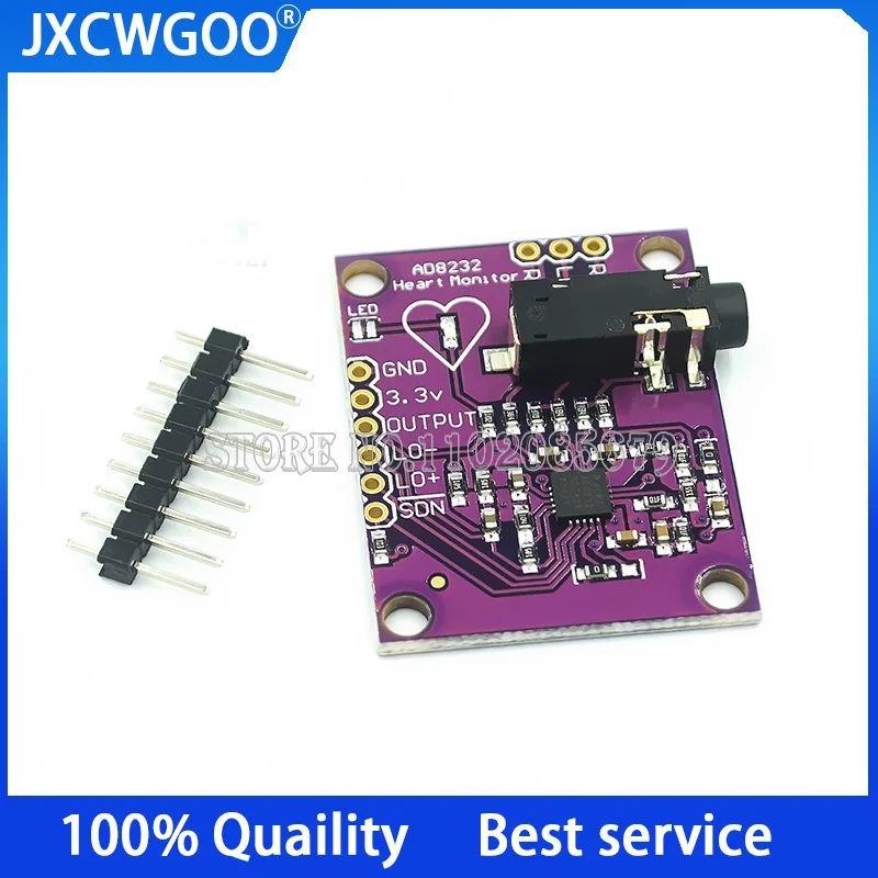 5PCS-10PCS  AD8232Module  ECG / bioelectric signal acquisition and development module New original