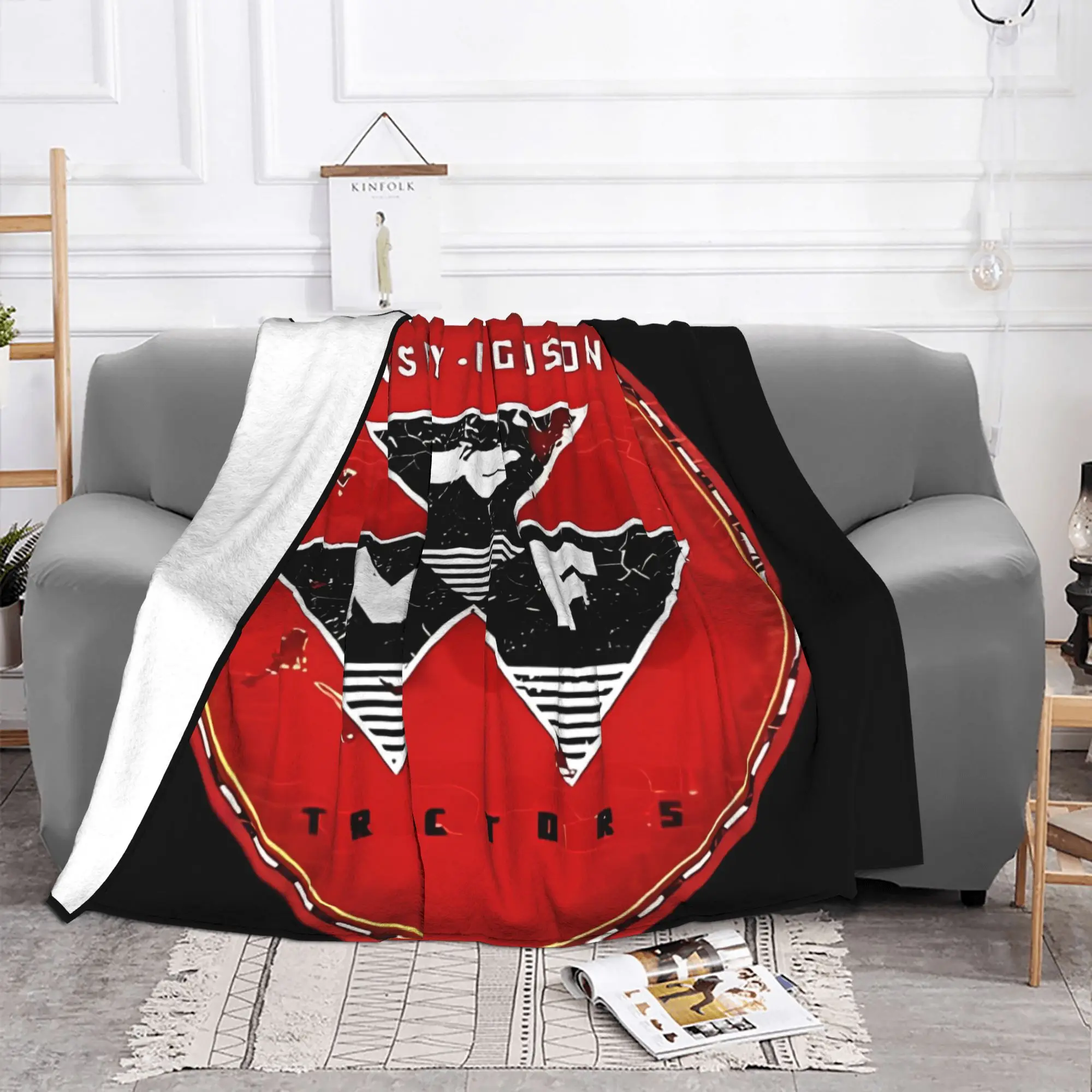 1PC Classic Massey ferguson home room decorations Winter Blankets for Adults Bedding Home Interior Sofa Knee