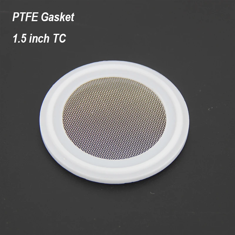 1.5 Inch Tri Clover PTFE Gasket with Stainless Mesh(100 Micron)