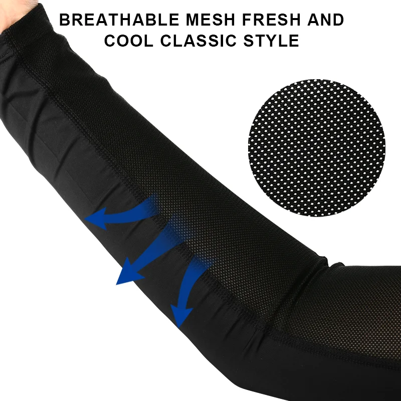 Ice Silk Sleeves Cycling Arm Sleeves Sun Protection Quick Dry Summer Outdoor Sports Running Basketball Cool Bicycle Arm Sleeves