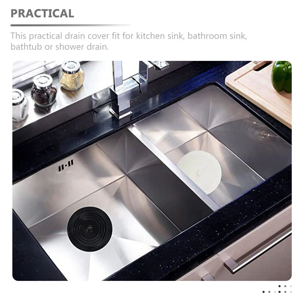 

4 pcs Silicone Drain Cover For Bathtub Bathroom Kitchen Sink Round Floor Drain Plug Odor Blocking Durable Suitable