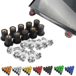 5mm 10PCS Windshield Deflectors Bolts For BMW F650GS F800GS F800R R1200R R1200GS S1000R S1000XR K1300R R nine T Scrambler