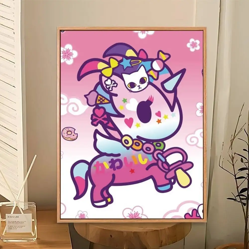 T-Tokidoki-S   Poster Perfect Space Sticker Self Adhesive for Office Home Theater Wall Art Decor Fancy Gift