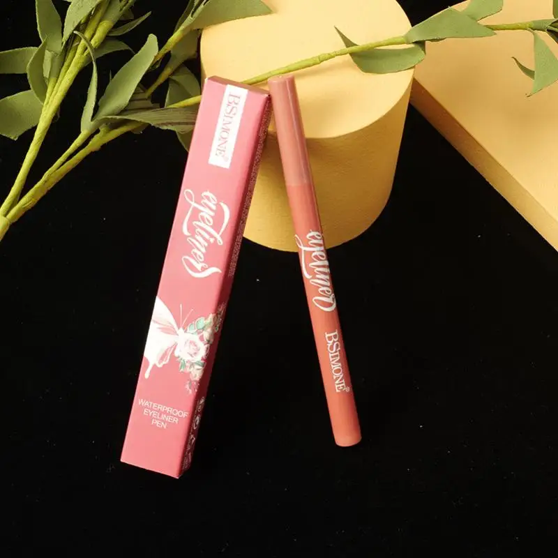 BSIMONE Wasserdichter schwarzer flüssiger Eyeliner-Stift, schnell trocknend, langlebig, matt, glatt, einfach zu färben, Augen-Make-up, Kosmetik für Frauen