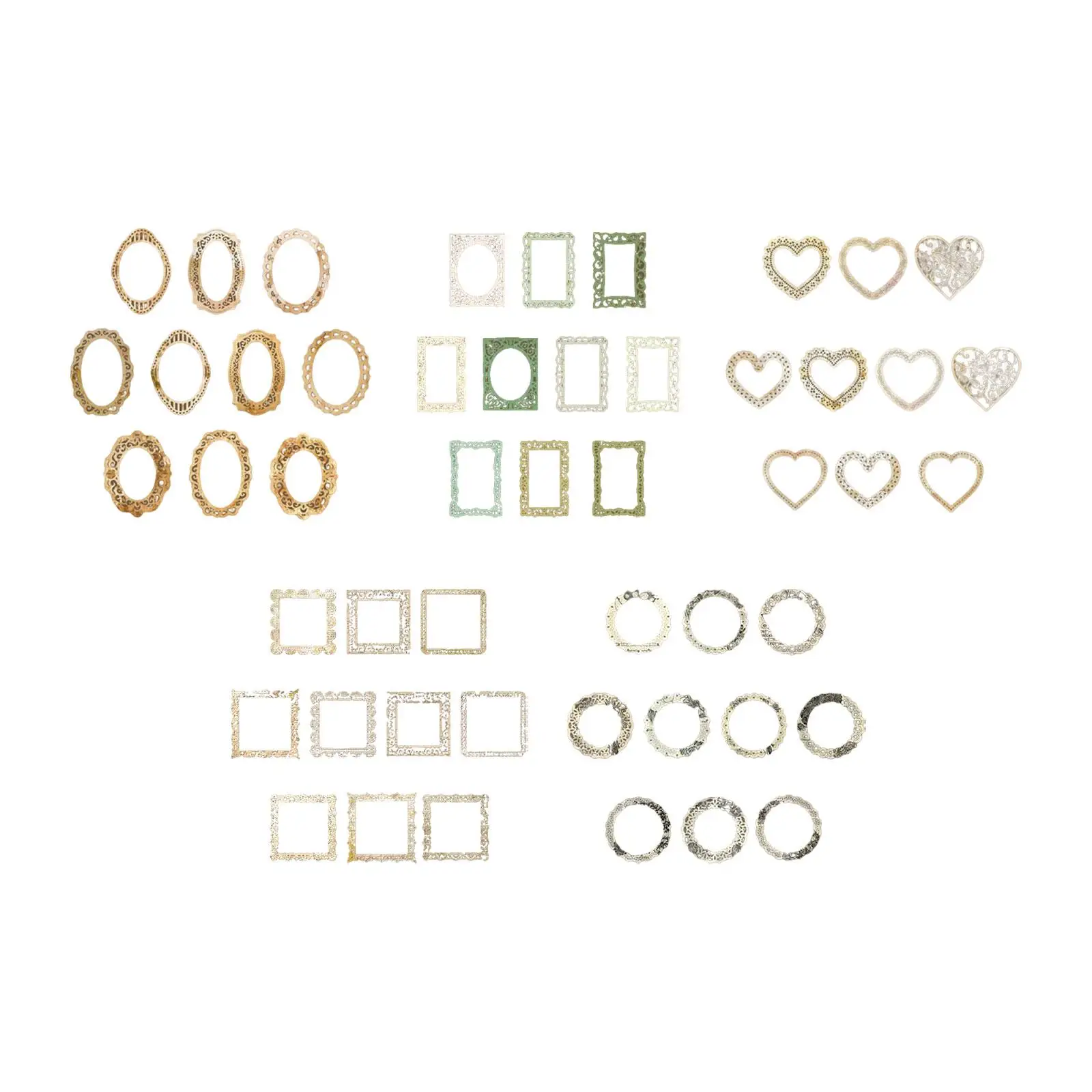 Scrapbooking Paper Craft Supplies Embellishment Decals Decorative Frame Paper