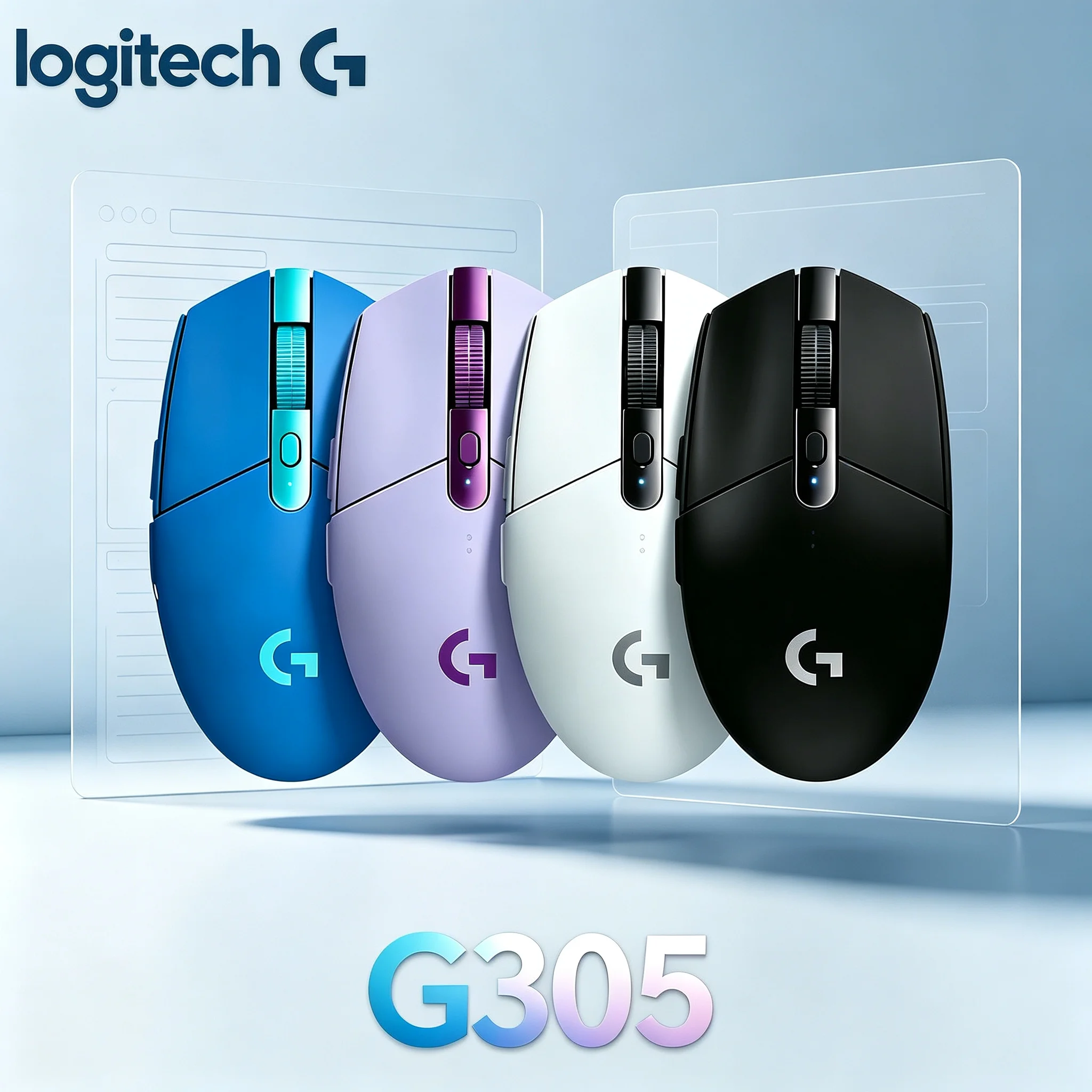 Logitech G305 Original LIGHTSPEED Gaming Mouse High‑Precision 12000DPI Tracking 6 Custom Buttons For Home Entertainment Office B