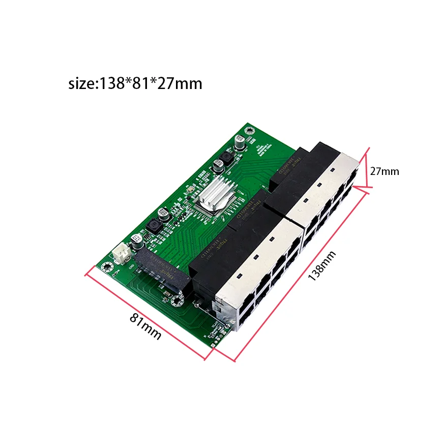 Oryginalna dostawa fabryczna 16-portowe przemysłowe przełączniki Ethernet Przełącznik sieciowy RJ45 10/100 Mb/s