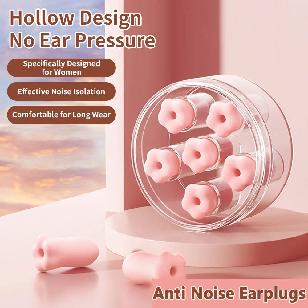 Anti Noise Earplug Sleep Noise Reduction Flower Ear Plug Canceling Soundproof Ear Plugs Waterproof Swimming Soft Ear Protector