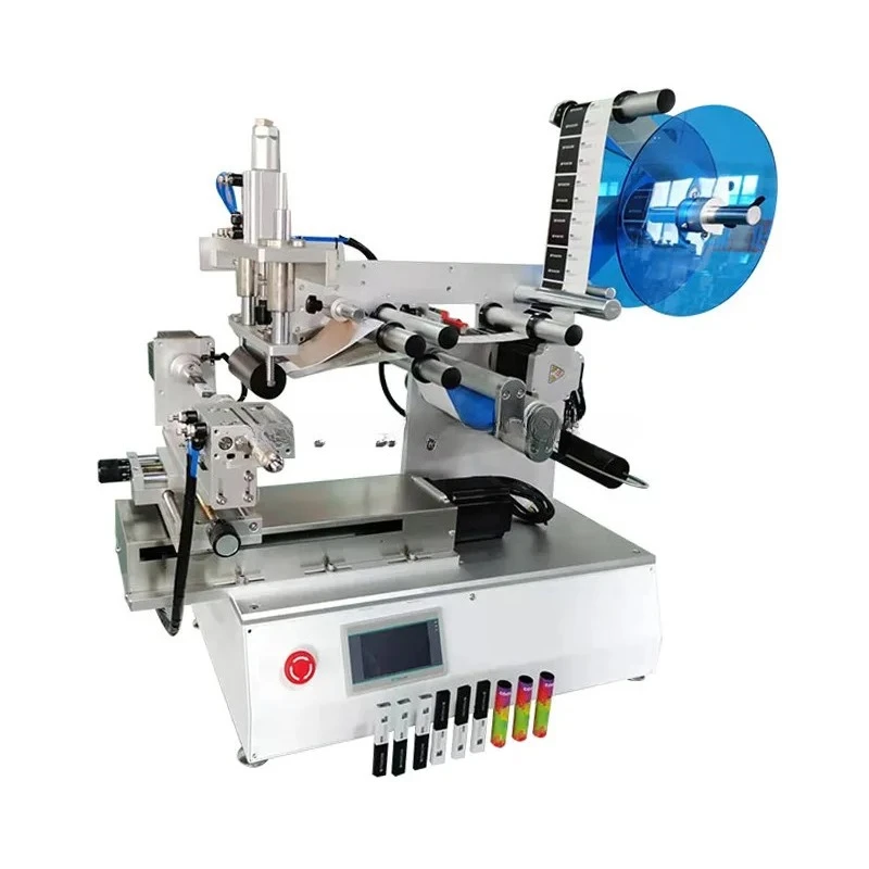 Desktop Semi Automatic Roller Labeling Machine Bottle Labeling Machine for Round Bottles