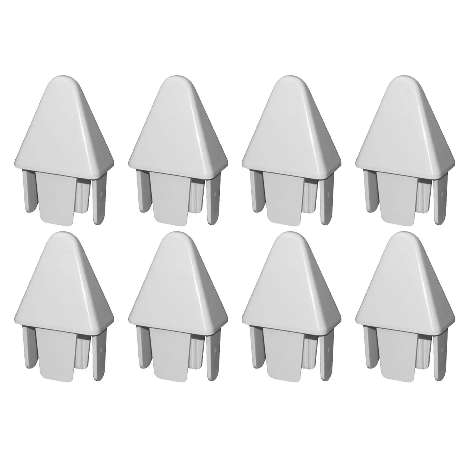 8x Picket Fence Caps 3inchx0.88inch Weather Resistant Waterproof Fence Post Caps for Outdoor Garden Handrail Stair Corridors