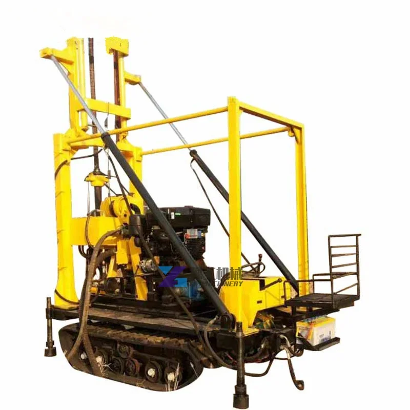 Crawler Type Drill Rig Portable Blasting Hole Water Well Drilling for Africa Quarry Borehole Water Well Drilling Rig Machine