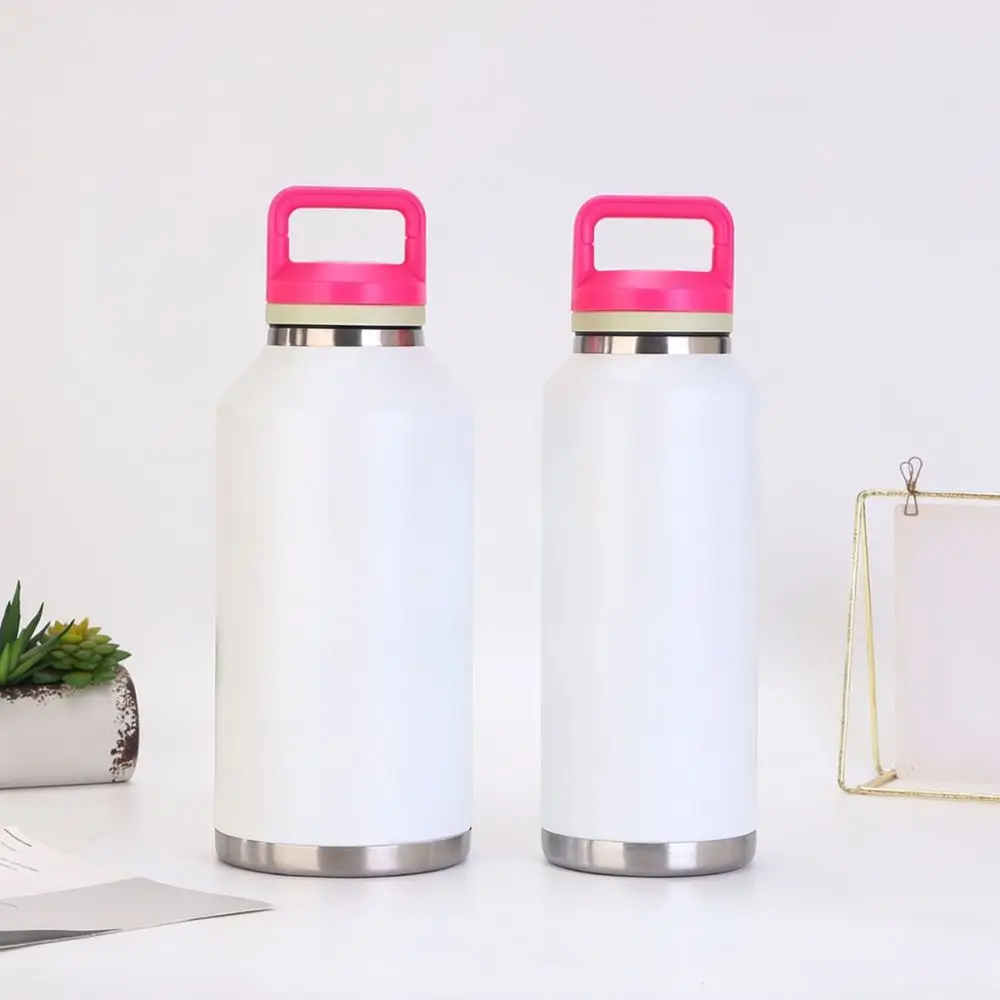 Stainless Steel Thermal Cup Large Capacity Vacuum Water Bottle For Outdoor Travel Camping Office Workout