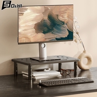 Height Adjustable Monitor Stand Riser for Desk PC Monitor Elevator Laptop Computer Screen Status Lift Stand Holder Booster