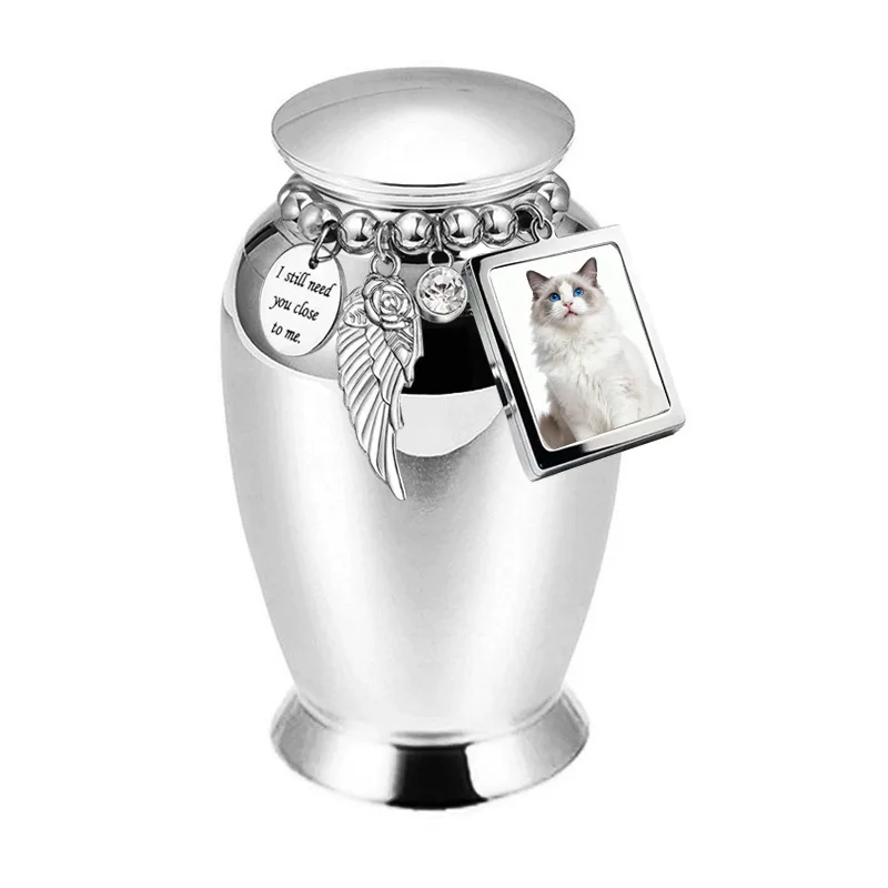 Multi-colored Decorative Pet Memorial Keepsake Stainless Steel Cremation Urns for Human Pet Ashes Dog Cat