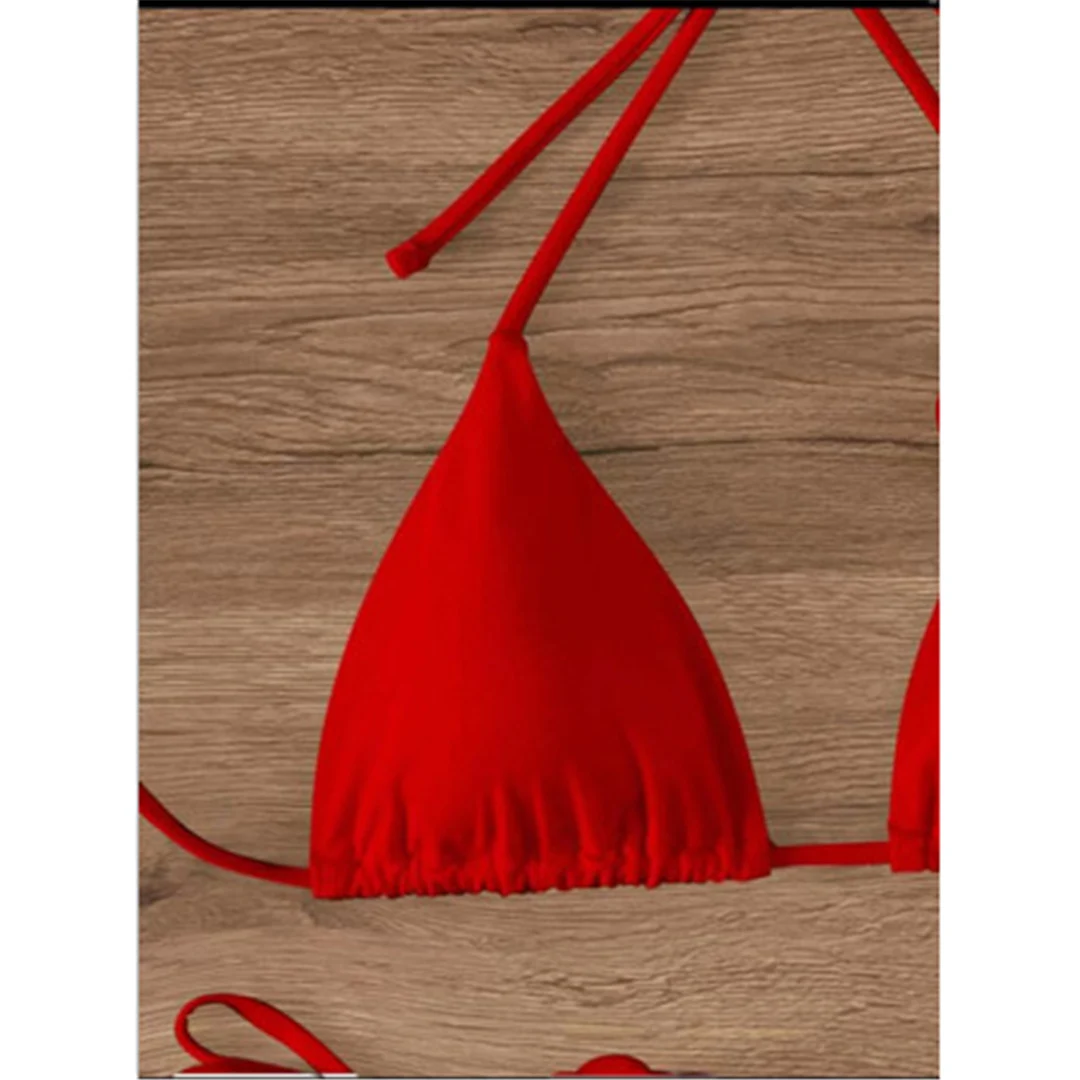 S - XL Sexy 3D-Blumen Neckholder-Bikini mit Trägern, Damen-Badebekleidung, zweiteiliger Bikini-Set, Badeanzug, Badebekleidung, Schwimmbekleidung V5297 – Detail 25
