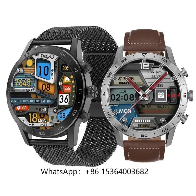 

TJXL-Men BT Call Phone Smart Watch with 1.39 Inch Screen Wireless Charge Watches Sport Fitness Tracker Multi-sport DT70 Smartwat