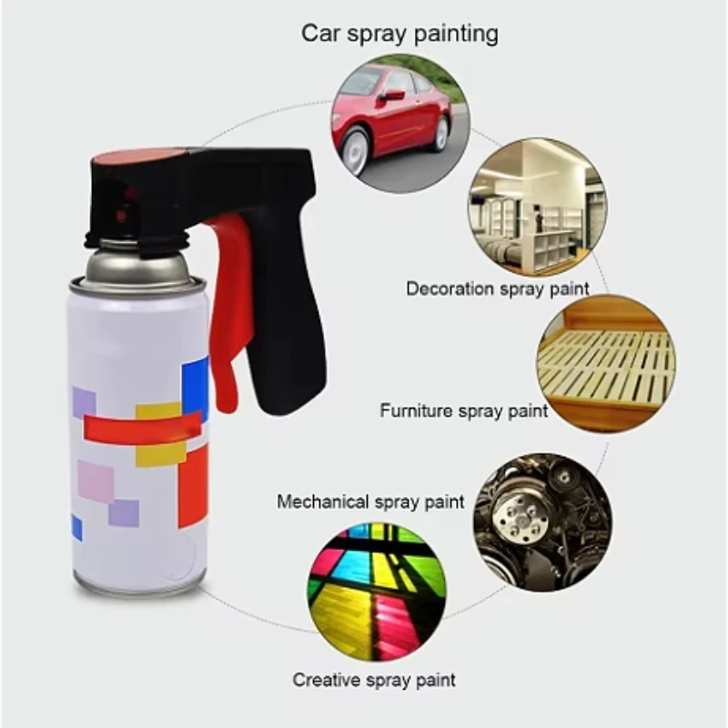Car spray trigger handle reusable handle can convert spray can into paint sprayer suitable for car body repair paint sprayer DIY