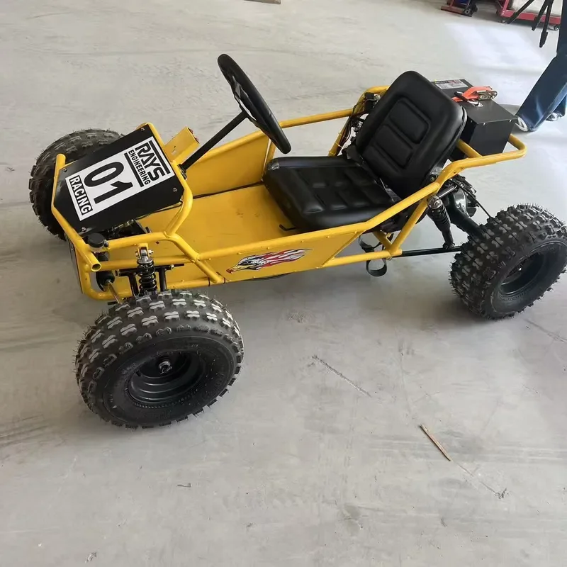 Four Wheel Electric Steering Off Road ATV Go Kart for Jungle Snow Sand All Terrain Outdoor Adventure Vehicle