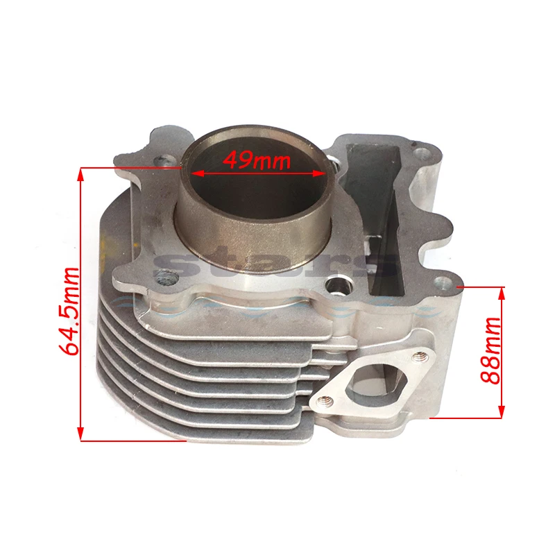 Motorcycle Cylinder Kit For Yamaha ZY100 RS100 JOG100 ZY RS JOG 100 100cc 49mm Engine Spare Parts