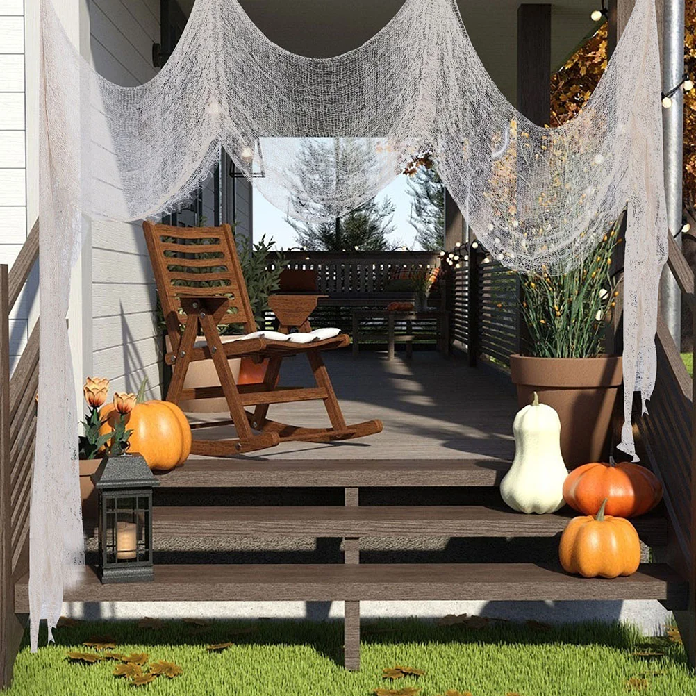 

3Pcs Halloween Gauze Fabric Creepy Cloth Haunted House Party Decorations Scary Props Halloween Gauze Fabric Haunted House Decor