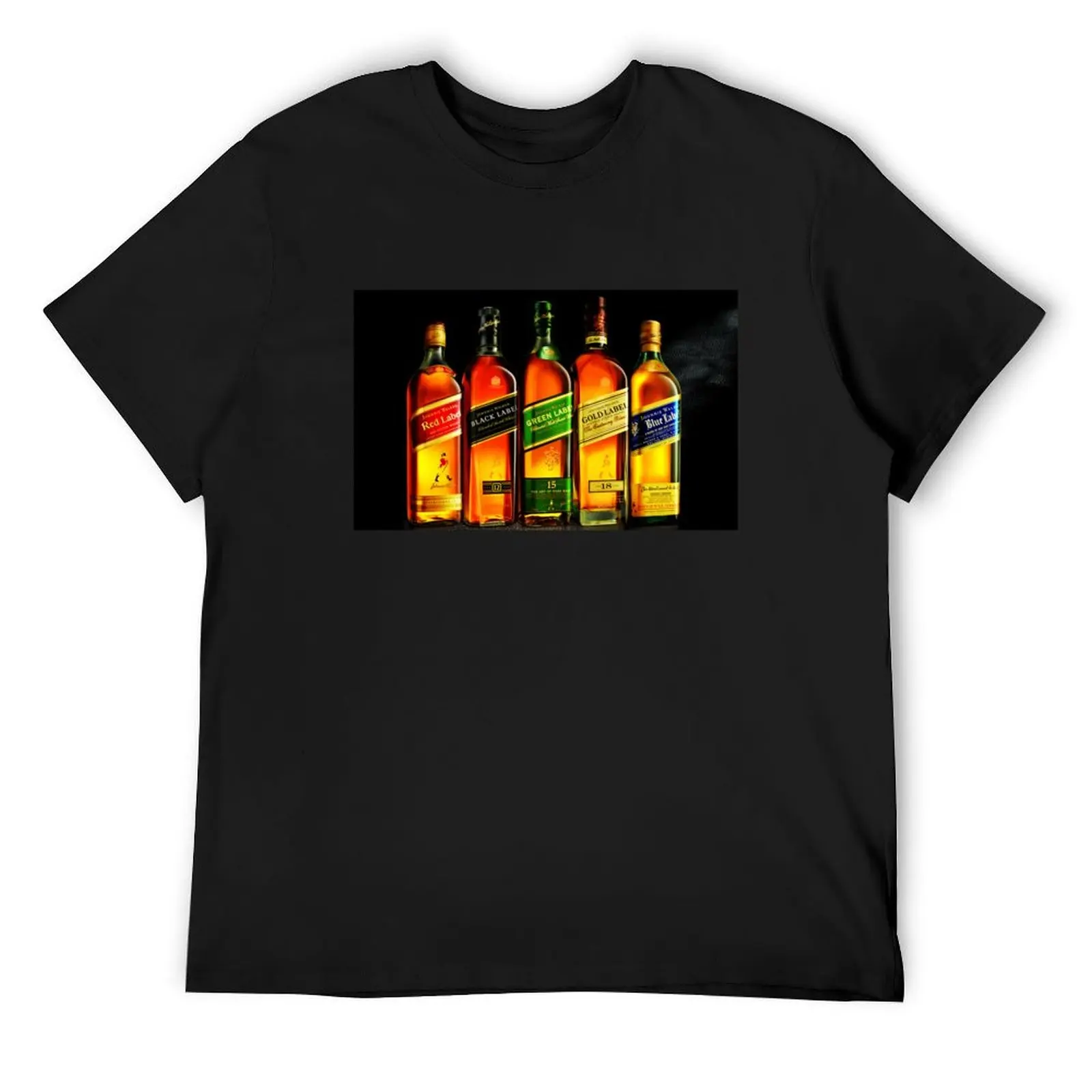 Aesthetic Johnnie Bottle Poster T-Shirt vintage graphic tee custom t shirt basketball graphic tees clothing for men