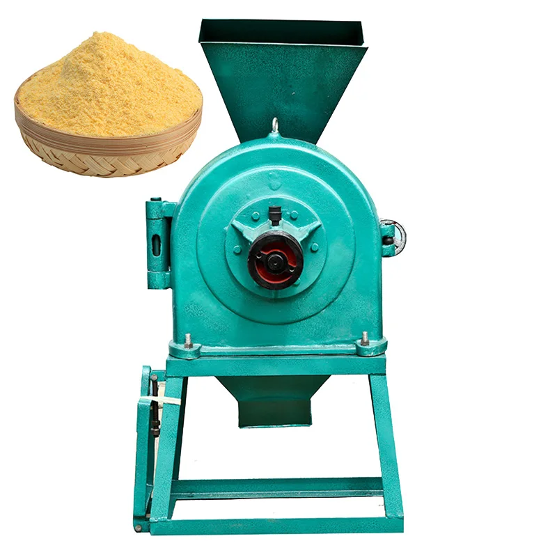 Good Quality Industrial Powder Grinder Grain Grinding Machine Cassava Maize Hammer Mill Home Use Wheat Flour Mill Plant