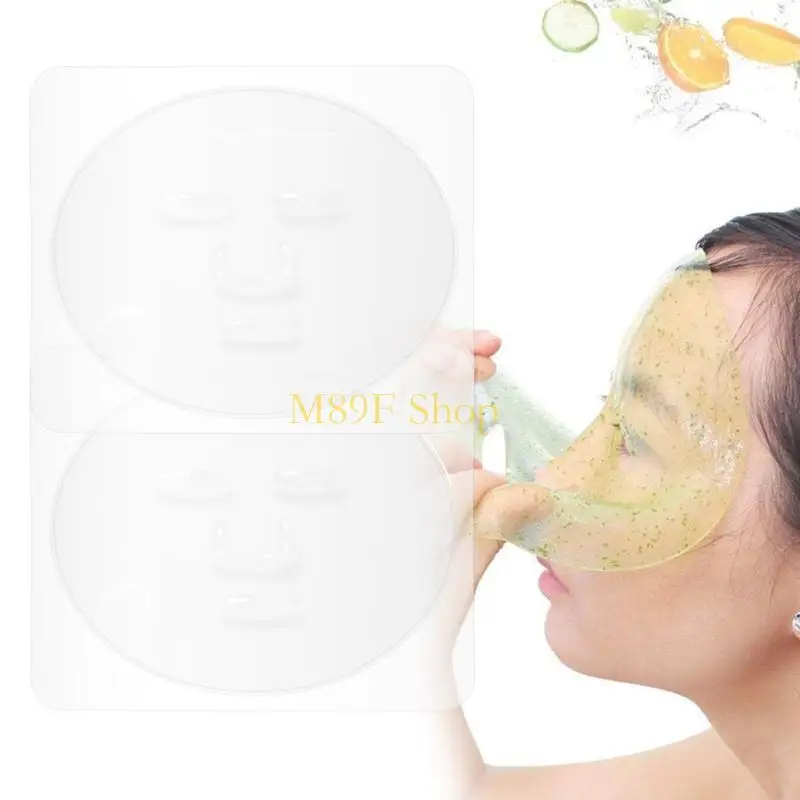 M89F 5pcs DIY لقناع الوجه صينية صينية صينية شفافة PVC الفاكهة الخضار