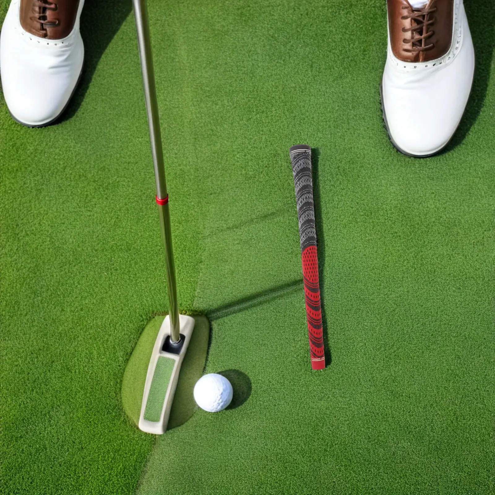 

Резиновые рукоятки для гольфа, черно-красные, противоскользящие, устойчивые к УФ-излучению, замена для клюшек, паттеров, драйверов, принадлежности для перекатки рукояток, гольф