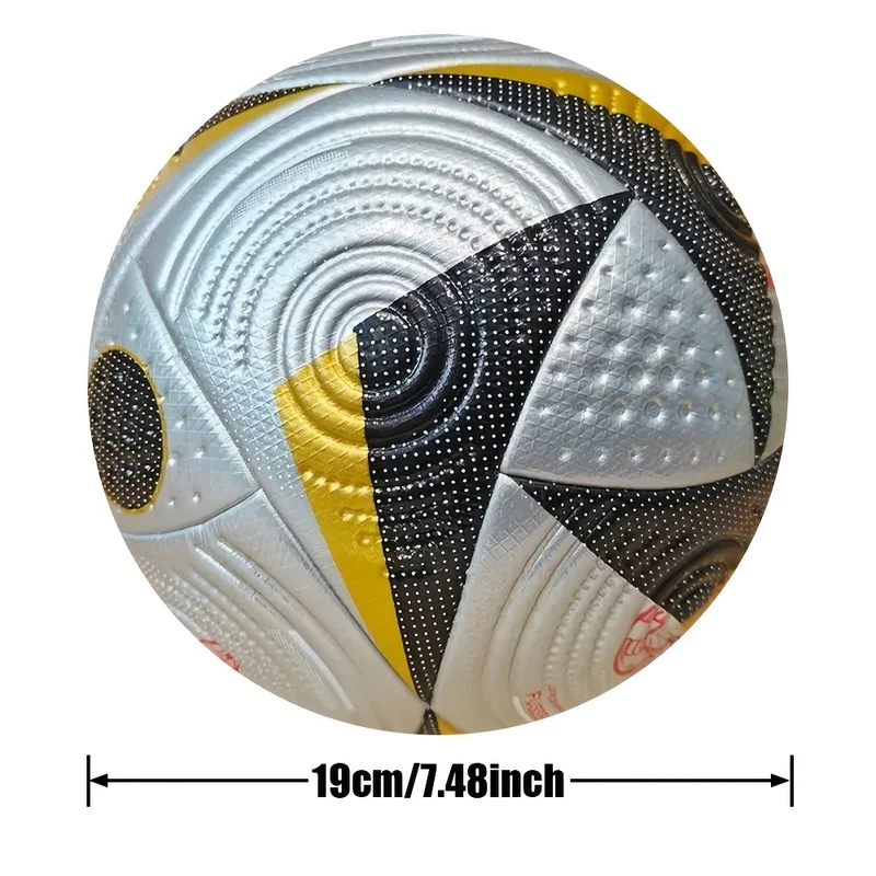 Size 4/5 Premium PVC Soccer Ball, Waterproof Wear-Resistant Hot-Bonded Training Match Ball, Great Gift for Youth Adult