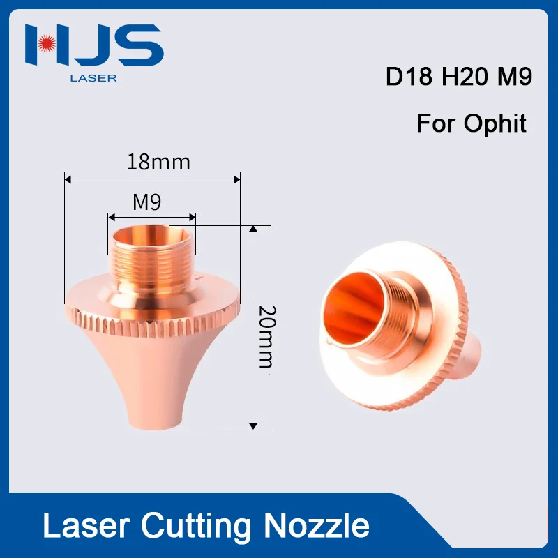HJS 10Pcs/Lot EC Ophit Laser Nozzle Single Layer Double Layer 0.8-4.5mm M9 Ceramic Holder For EC Ophit Laser Cutting Head