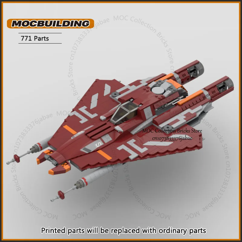 Movie Sets Spaceship Moc Builidng Blocks Striker-Class Fighter Technology Bricks Starfighter Kits Model Toys Xmas Gifts