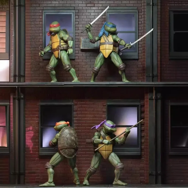Ninja Turtle Anime-Figur Neca 1990 Filmversion Limitierte Auflage Actionfigur Modell PVC-Statue Raumdekoration Geburtstagsgeschenk