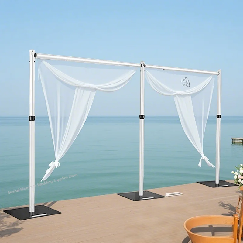 

Adjustable Wedding Arch Frame Aluminum Portable for Backdrop Curtain Decor Ceremony Party Events Easy Assembly Strong Durable
