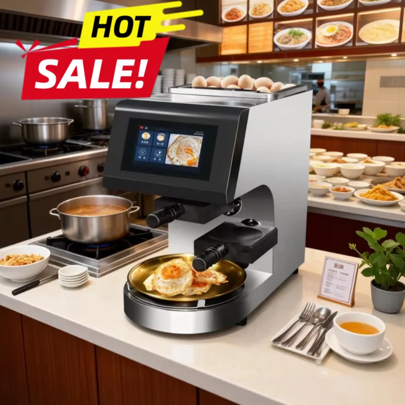 Smart Electric Stainless Steel 304 Commercial Fully Automatic Multi-function Egg Frying Machine 1 Egg 40 Seconds Customized