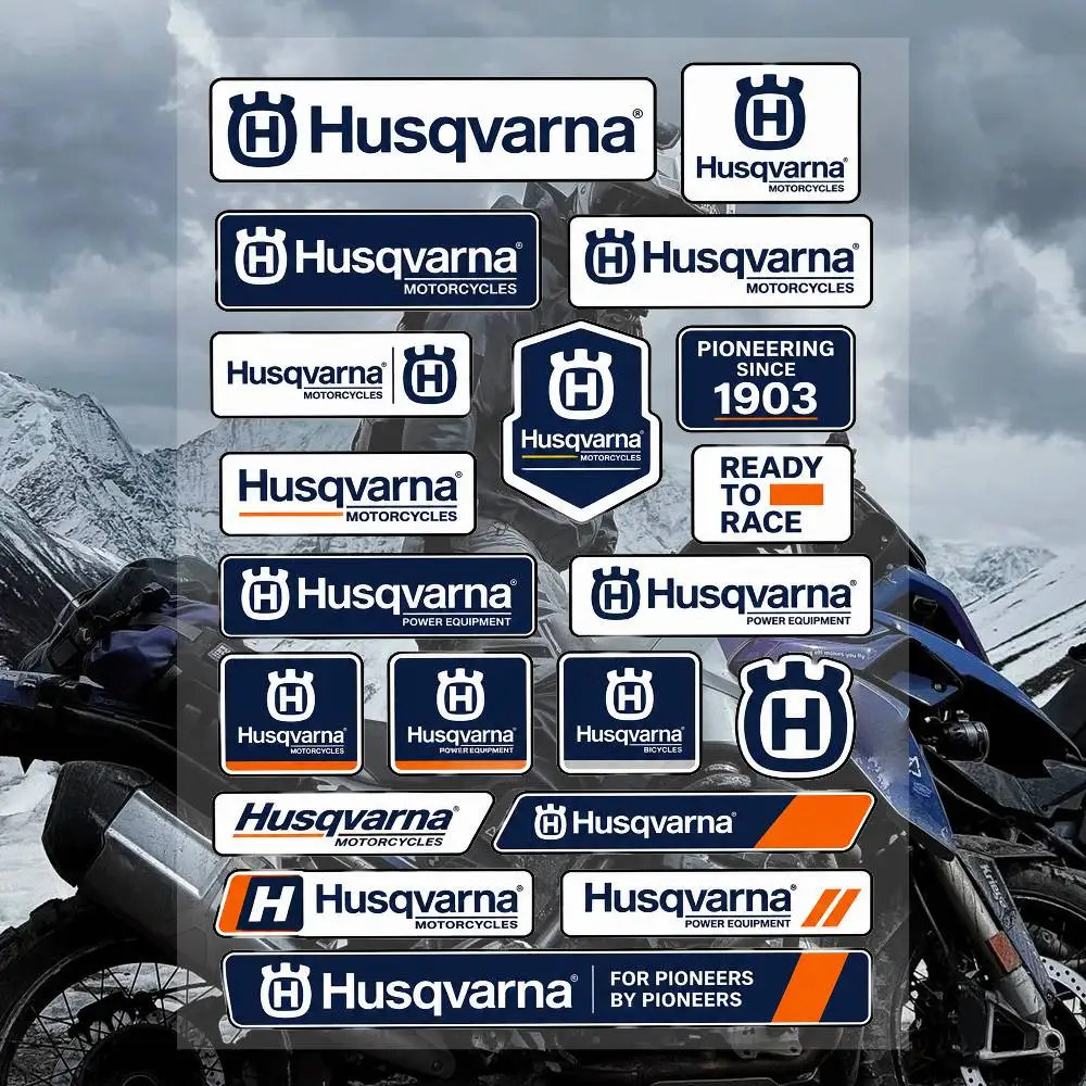 A-Husq-svasr-na Streetwear Brand Stickers Set Waterproof Vinyl Decals For Laptop Helmet Skateboard Motorcycle Car Phone Case