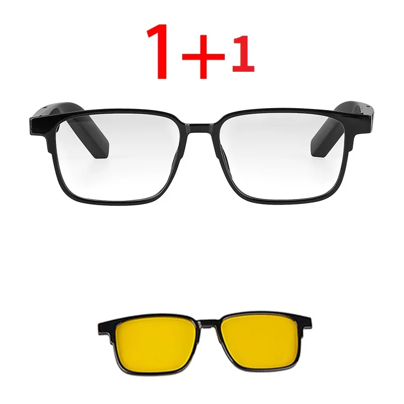 kx32 Bluetooth Smart Glasses Magnetic suction frame Music Wireless Sunglasses Anti-Blue Light Suitable for Game Driving Travel