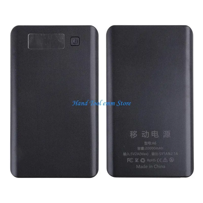 H37F LCD Display 6x 18650 External Backup Battery Box for Case