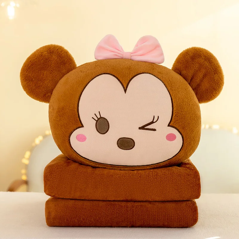 Kreskówkowa Poduszka Sanrio Lalka Kocyk do Drzemki Gruby Przenośny Kocyk Podróżny Narzuta na Klimatyzację