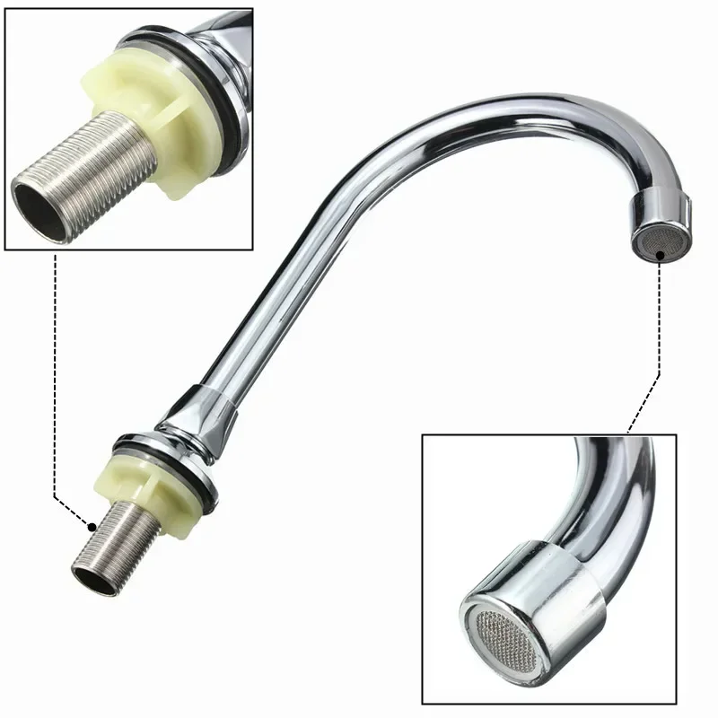 Foot Pedal Faucet Copper Single Hole Faucet Bathroom Basin Sink Faucet for Hospital Hostel Laboratory Public Places Water Tap