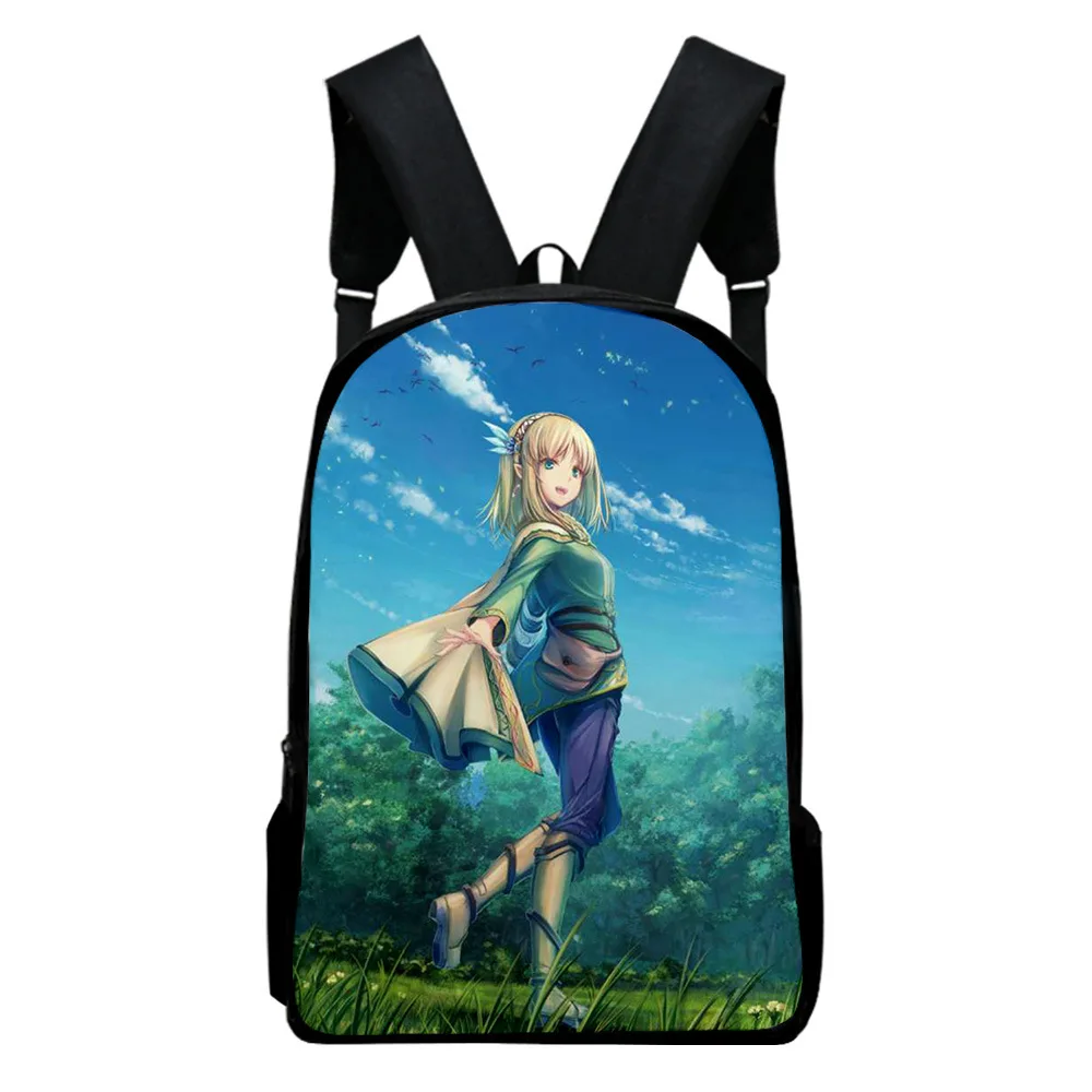 

Harajuku Popular WORLD OF LEADALE Notebook Backpacks pupil School Bags 3D Print Oxford Waterproof Boys/Girls Laptop Backpacks