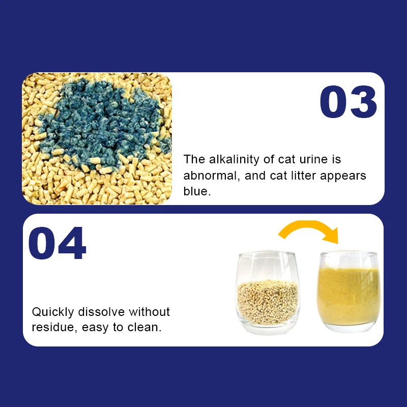 Non Clumping  Tofu Cat Litter Ph Testing Safe for Pets  Oem Odm Customizable High Absorption