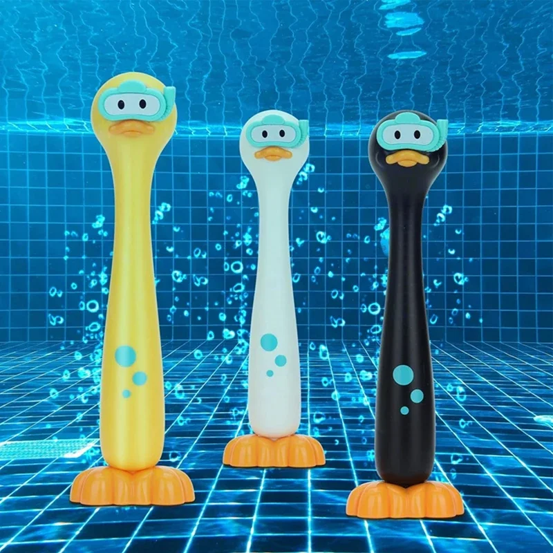 3PCS/SET Pool Diving Toys Duck Diving Stick Pool Games Toy Children Underwater Breath Holding Training Toy Parent-Child Gifts