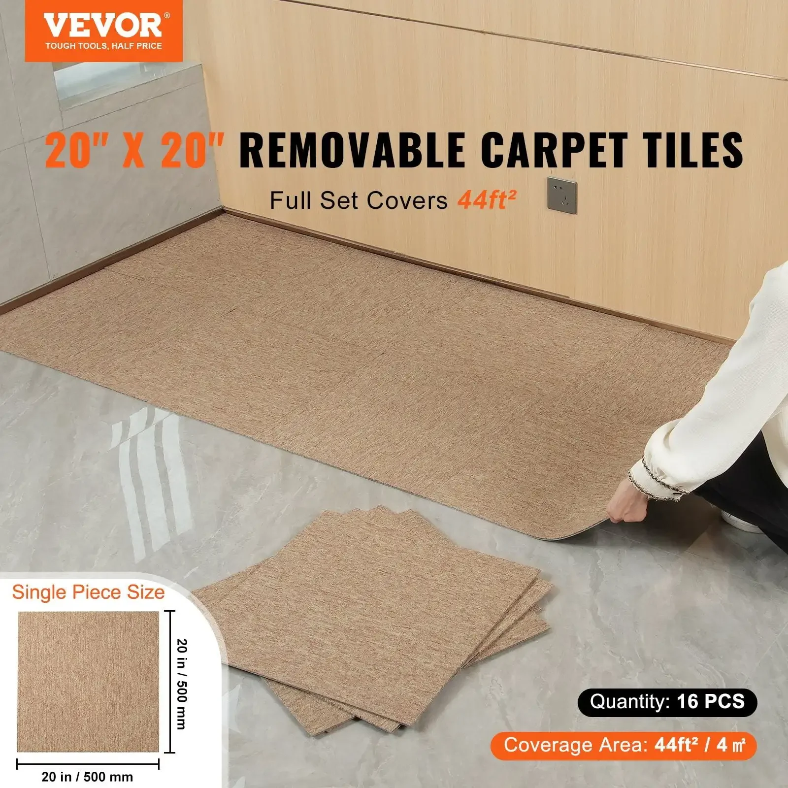 Carpet Tiles Reusable, 20