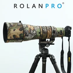 ROLANPRO Waterproof Lens Camouflage Coat For Nikon Z 600mm F4 TC VR S Rain Cover Protective Sleeve For NIKKOR Z600 F/4 Guns Case